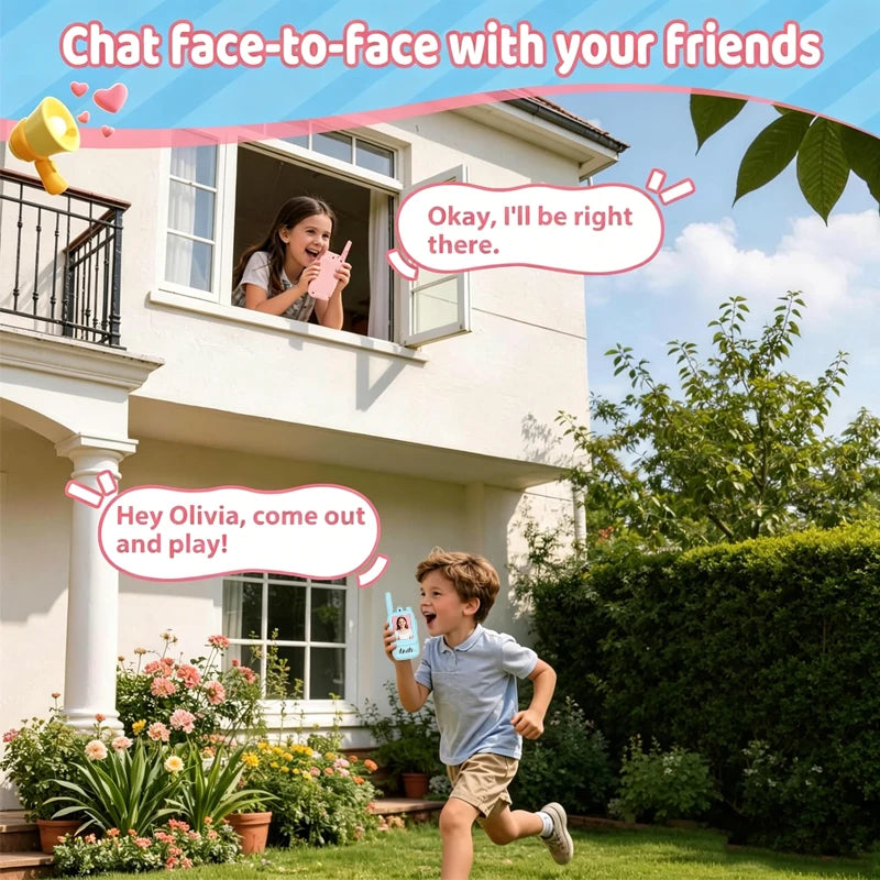 Rechargeable Kids Video Walkie-Talkie Pair