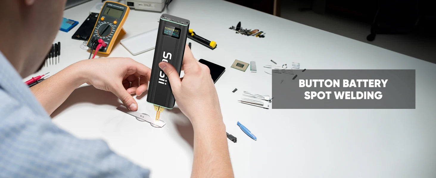 Soudureuse à points portable avec 80 niveaux et batterie 5000mAh