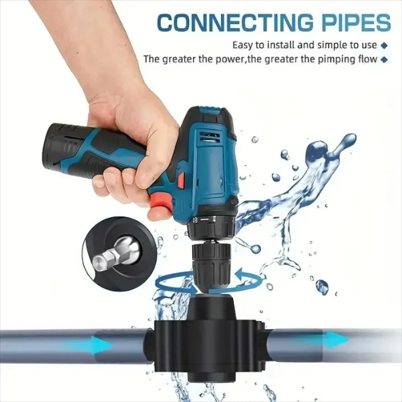 Drill-Powered Water Transfer Pump