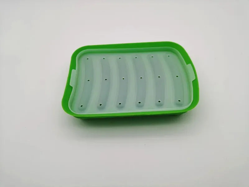 Six-Cavity Silicone Sausage Mould with Lid