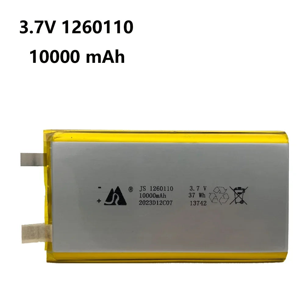 1260110 3.7V Lithium-Polymer Battery, Pack Options