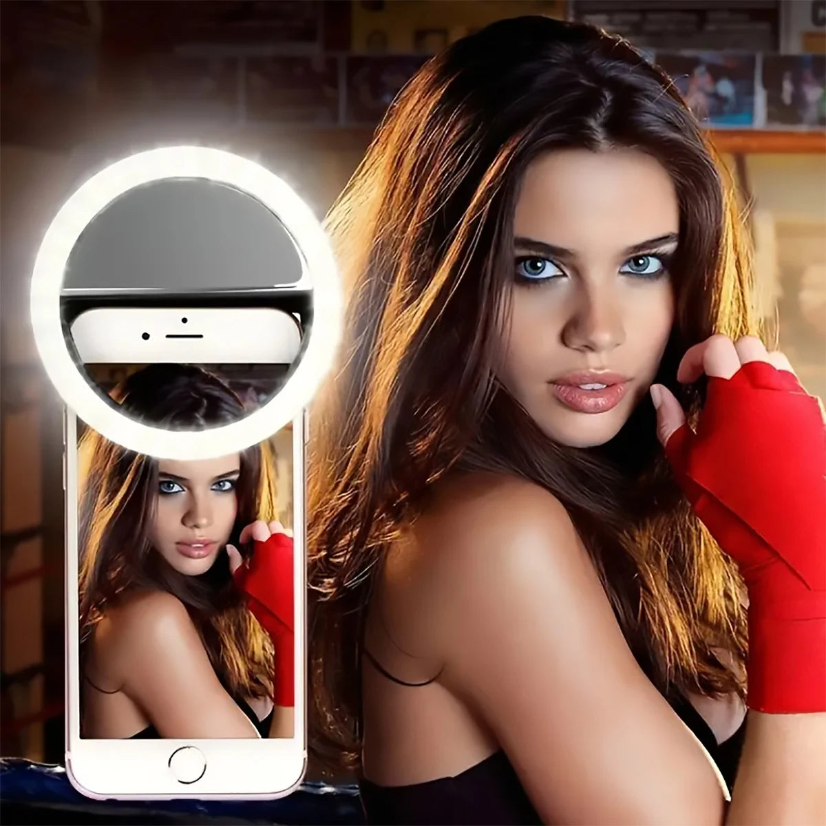 Rechargeable Clip-On Selfie Ring Light