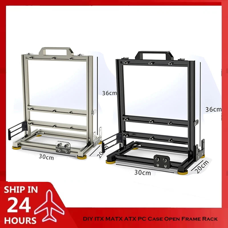 MOD Gamer-behuizing, DIY ITX MATX ATX PC-behuizing open frame rek, waterkoeler desktop computer gaming chassis, verticale persoonlijkheid