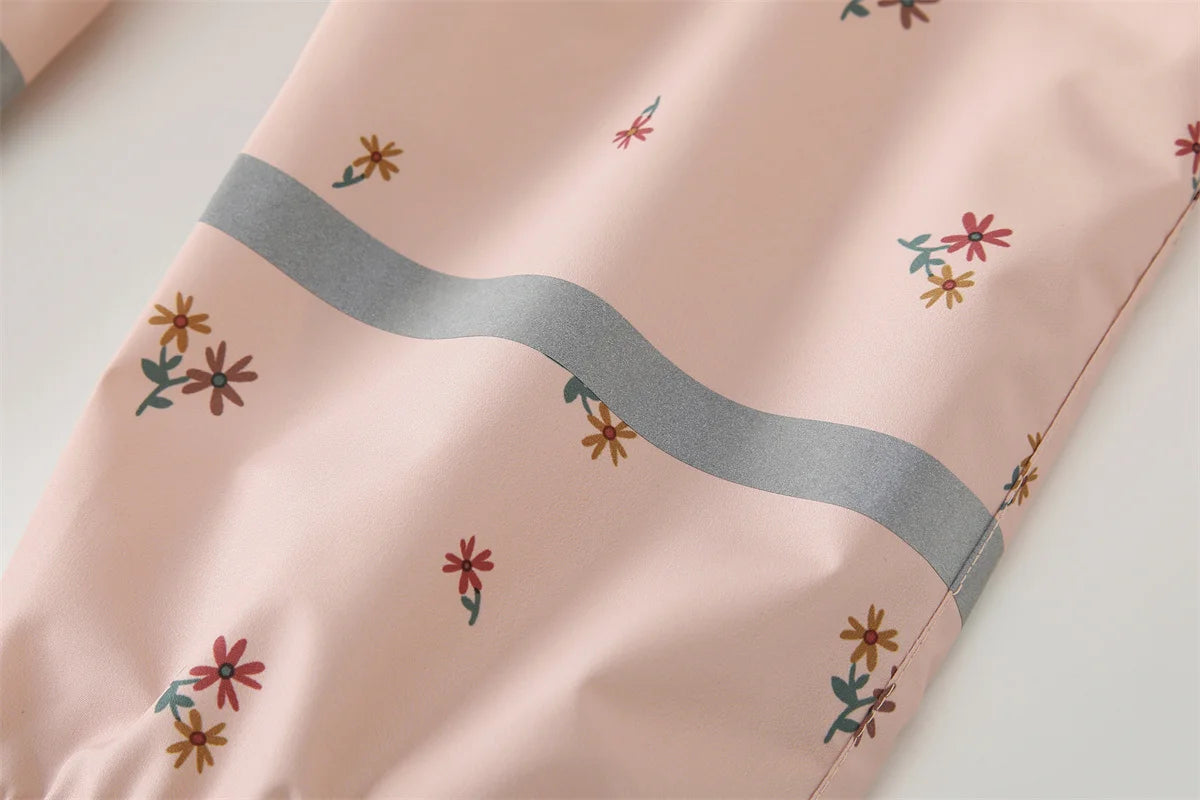 HONEYKING Children Waterproof Rain Pants Baby Jumpsuits Boys Girls Overalls Pants Fashion Kids Overalls 