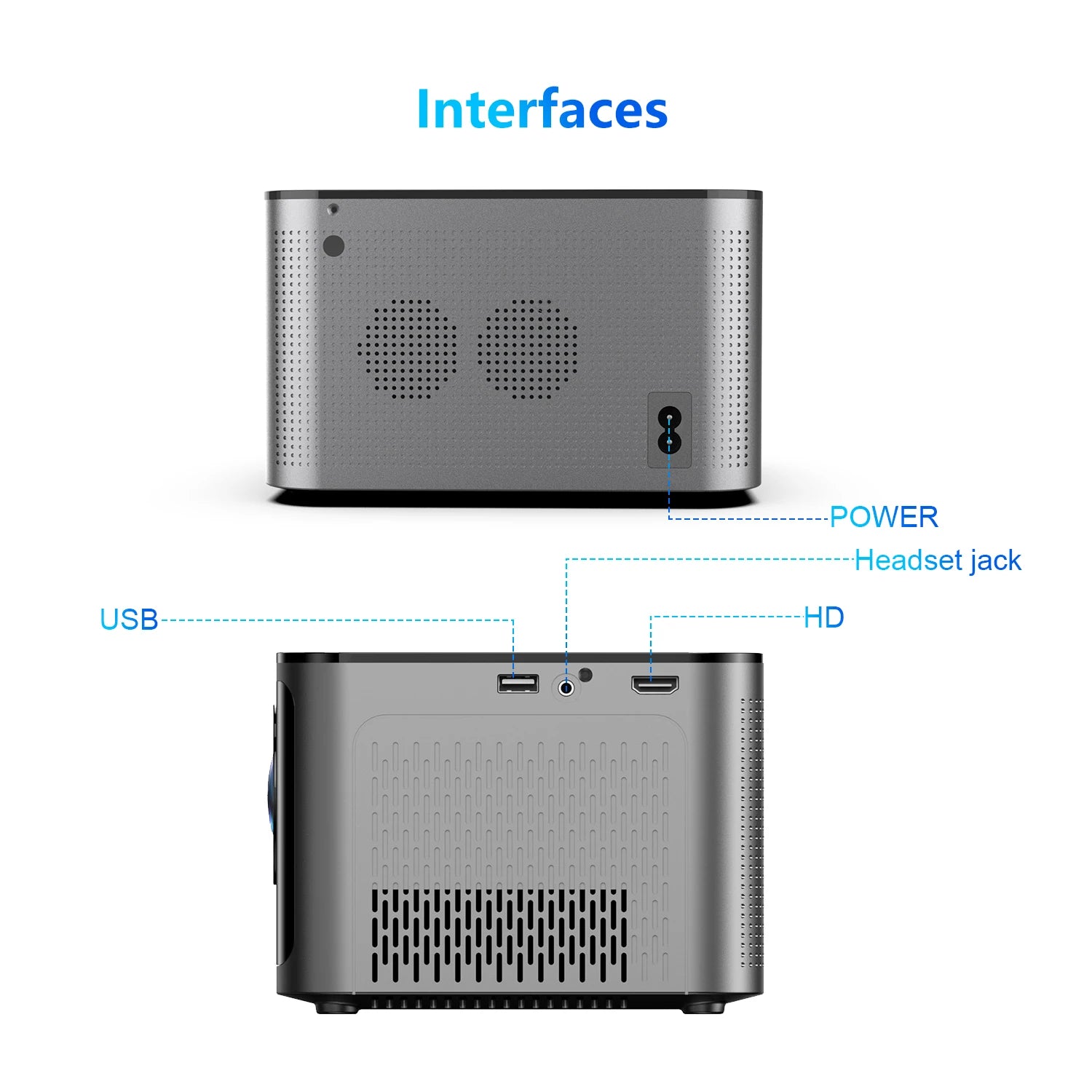 Magcubic HY350 Pro 580ANSI Projektor 4K z automatycznym ustawianiem ostrości i systemem Android