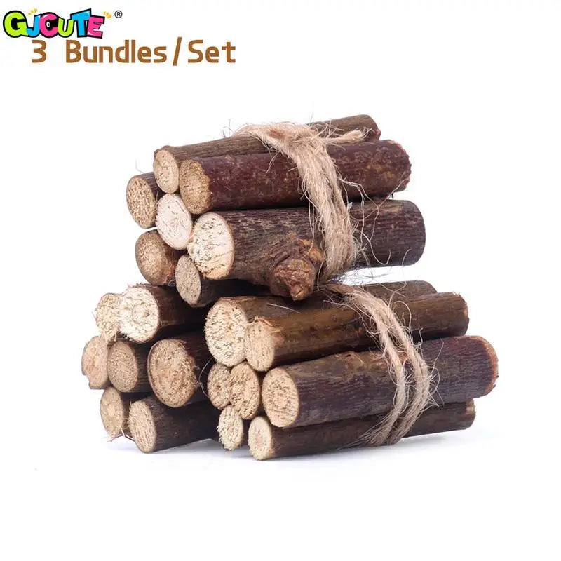 Miniature Firewood and Bonfire Scene Accessories