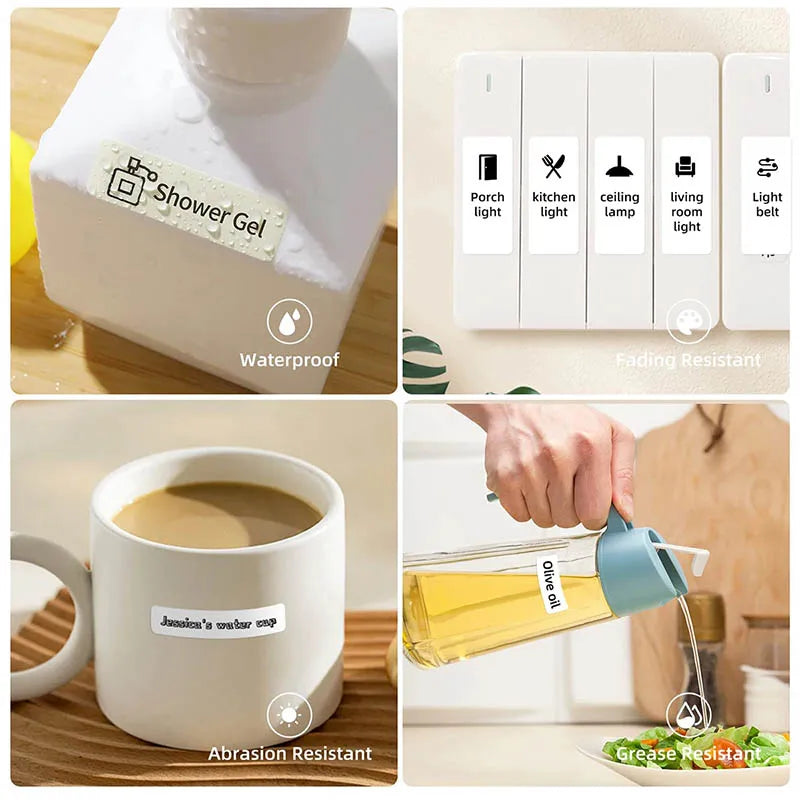 D110 Upgraded Version Thermal Label Printer Mini Portable Smart Label Maker With Tape