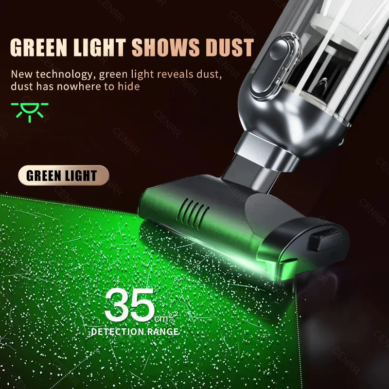 Cordless Car Vacuum Cleaner with Blower, USB-C Rechargeable Handheld