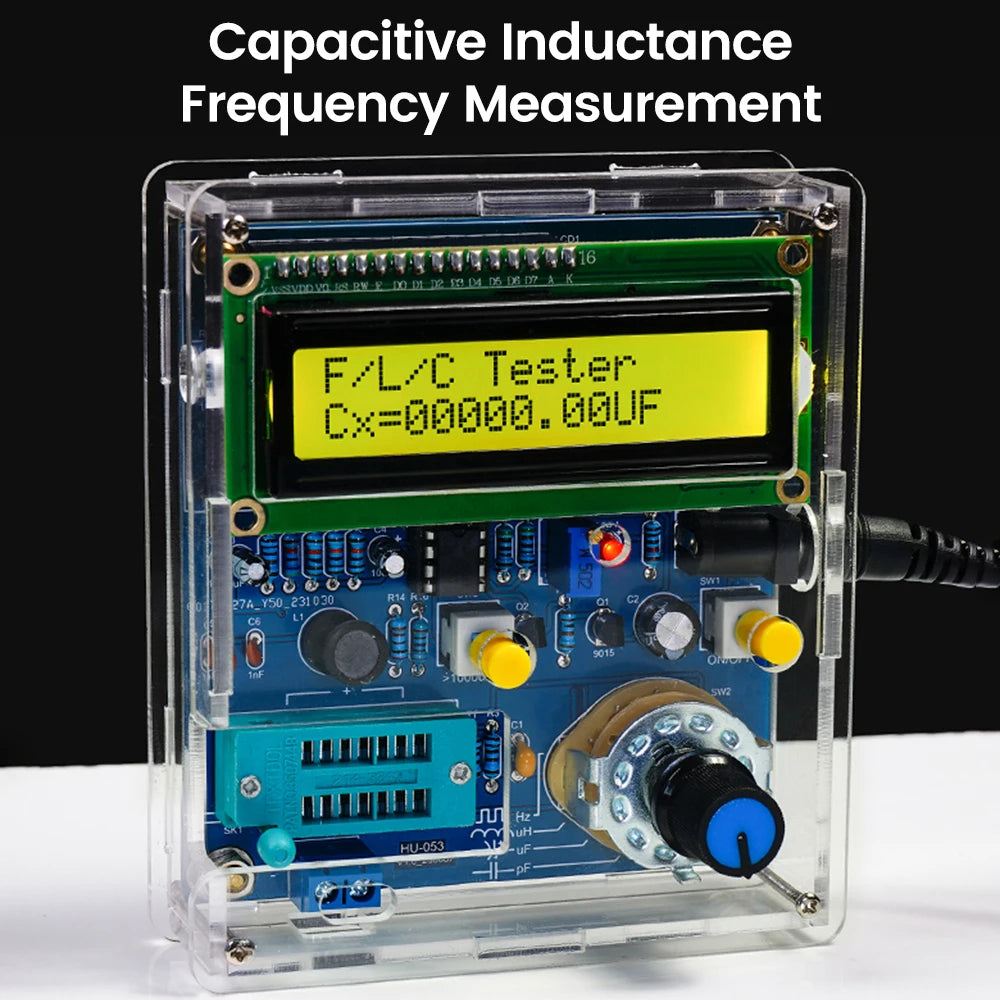 LCD-kapacitans-, induktans- och frekvensmätare DIY-kit