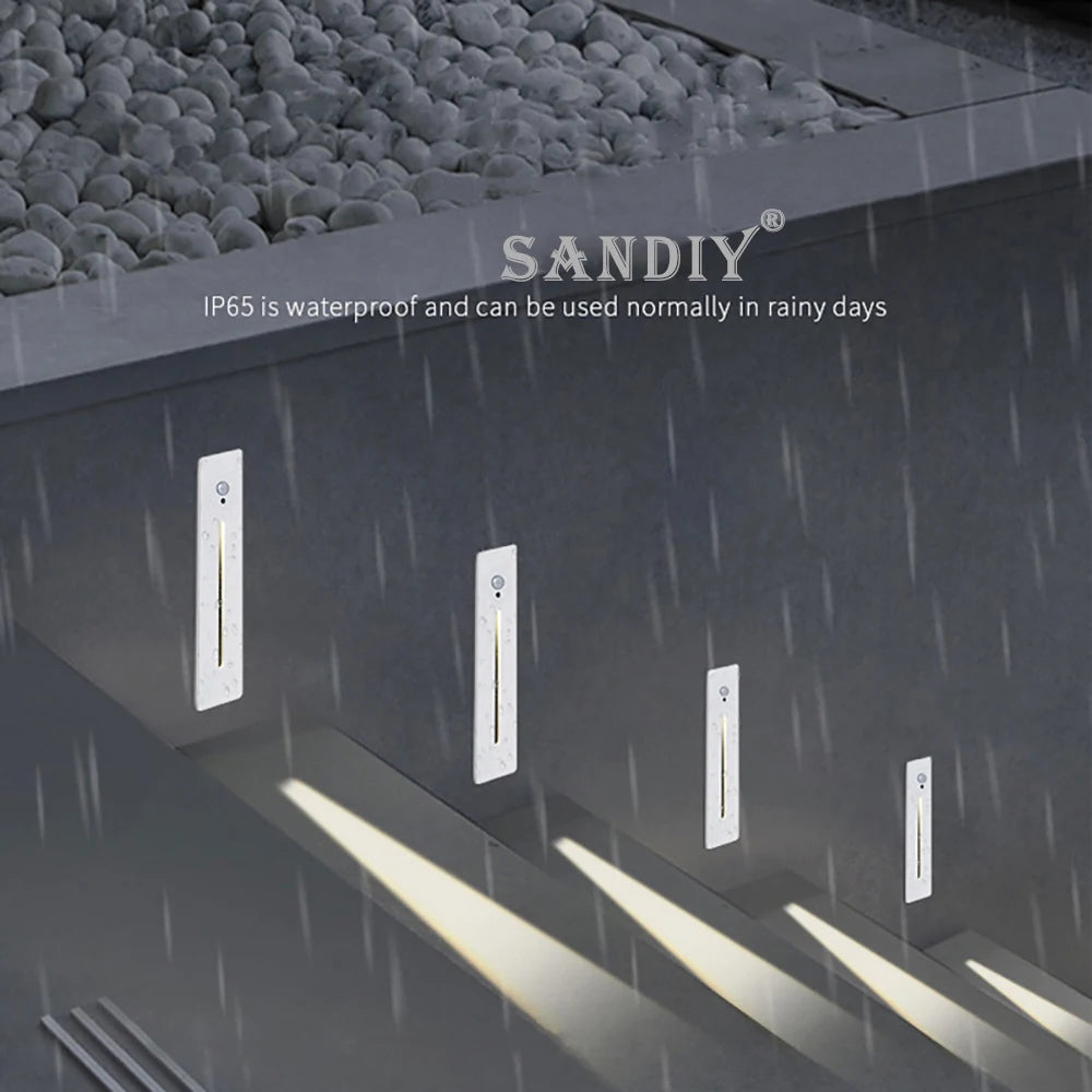 Recessed LED Stair Light - Sensor Options