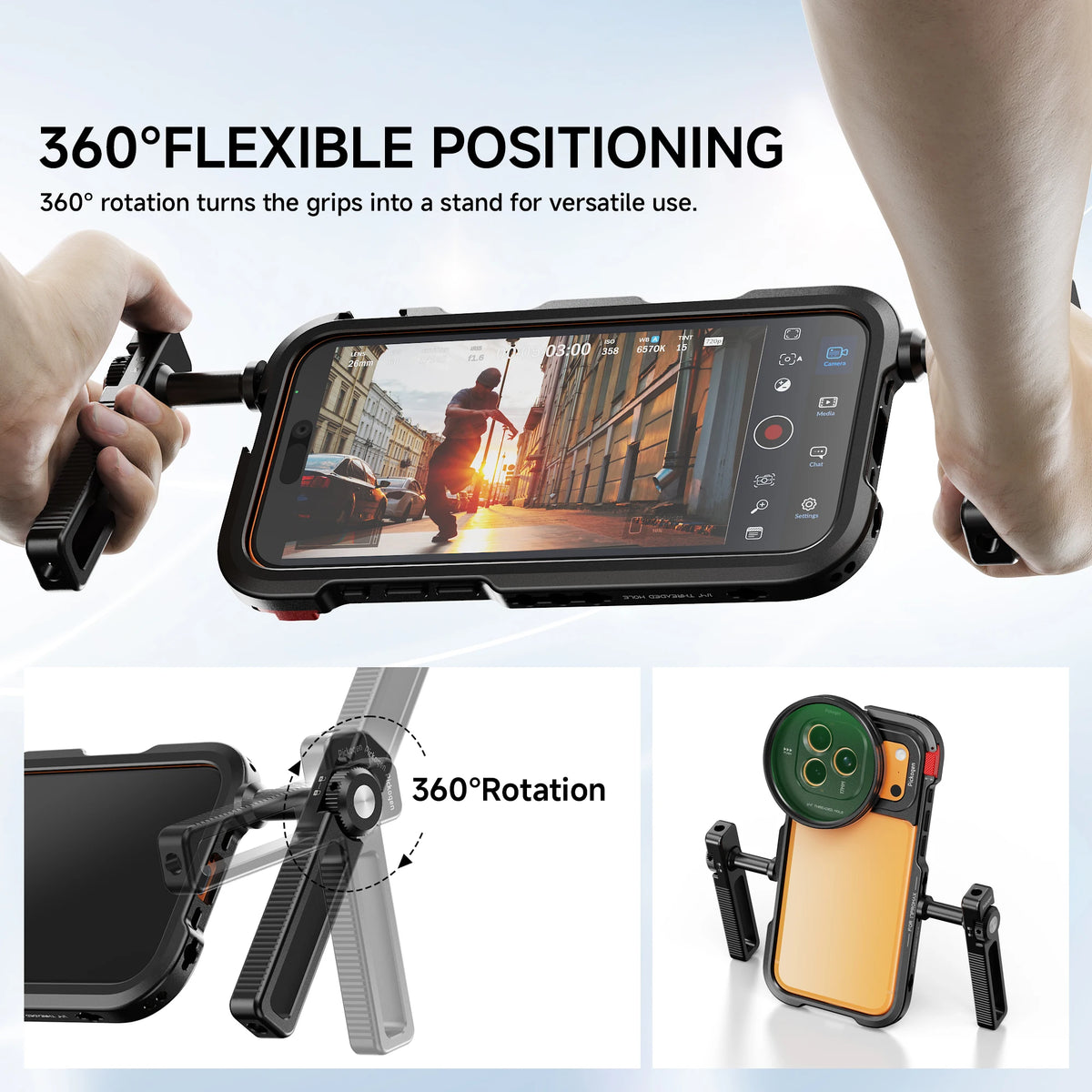 Klatka operatorska PICKOGEN do iPhone’a 17 Pro i Pro Max