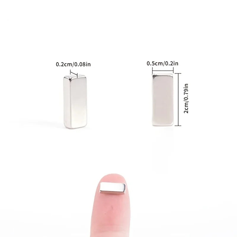 Small Bar Magnets, 20 × 5 × 2mm, 30/60 Pieces