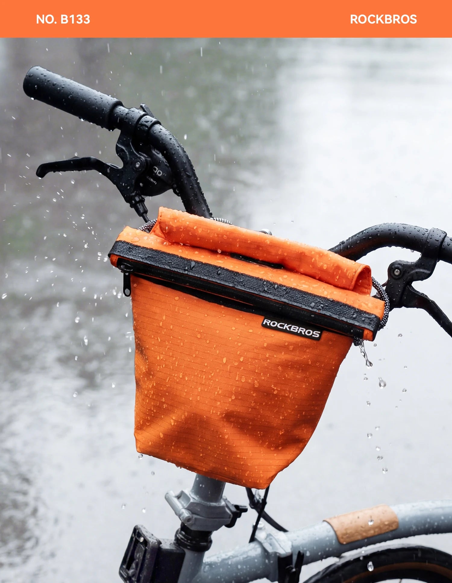 2.5L Waterproof Bike Handlebar Bag with Quick Release Mount