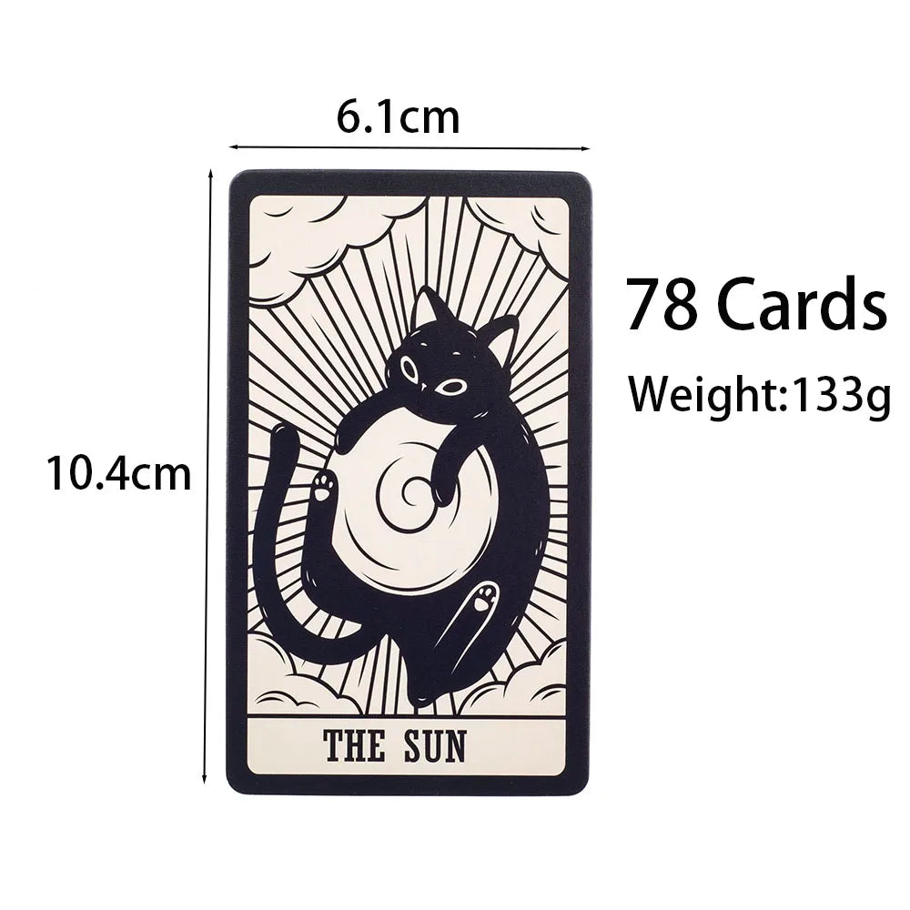 78 Card Deck Kitten Tarot Oracle Card Fate Divination Leisure Entertainment Family gatherings Tarot Card Game 