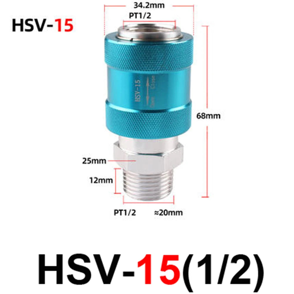 HSV manuel pneumatisk skydeventil