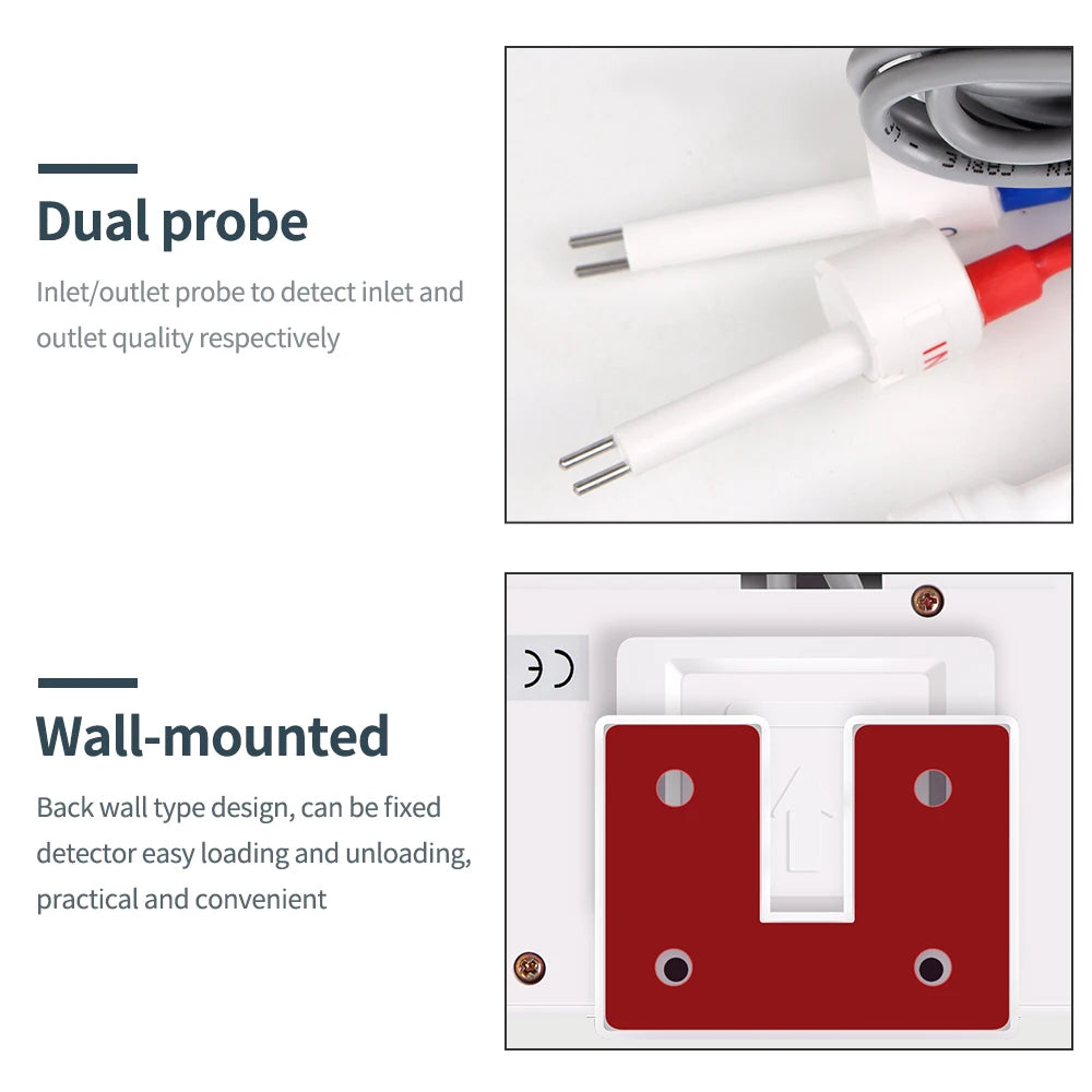 Dual-Probe Inline TDS or EC Water Meter