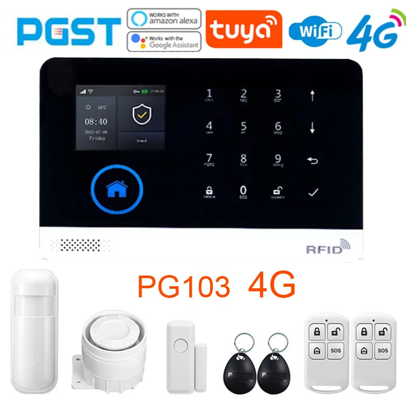 4G Tuya Smart Home Alarm System with WiFi