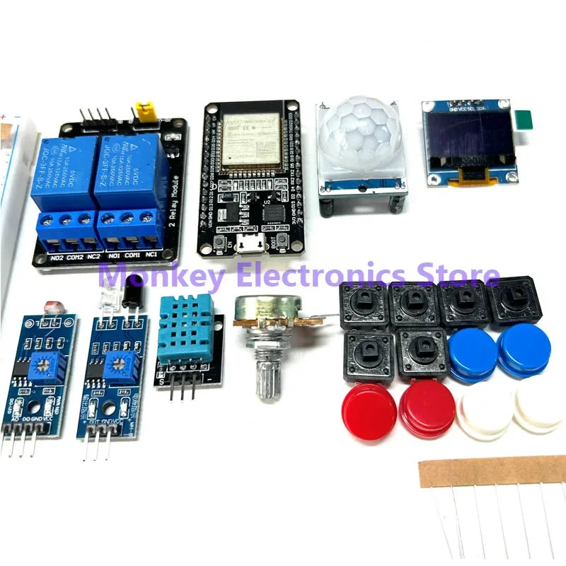 Elektronički DIY kit ESP32 ESP-32S WIFI modul početni kit za ESP32 WIFI razvojnu ploču ESP32 modul kit relej zaslon senzor