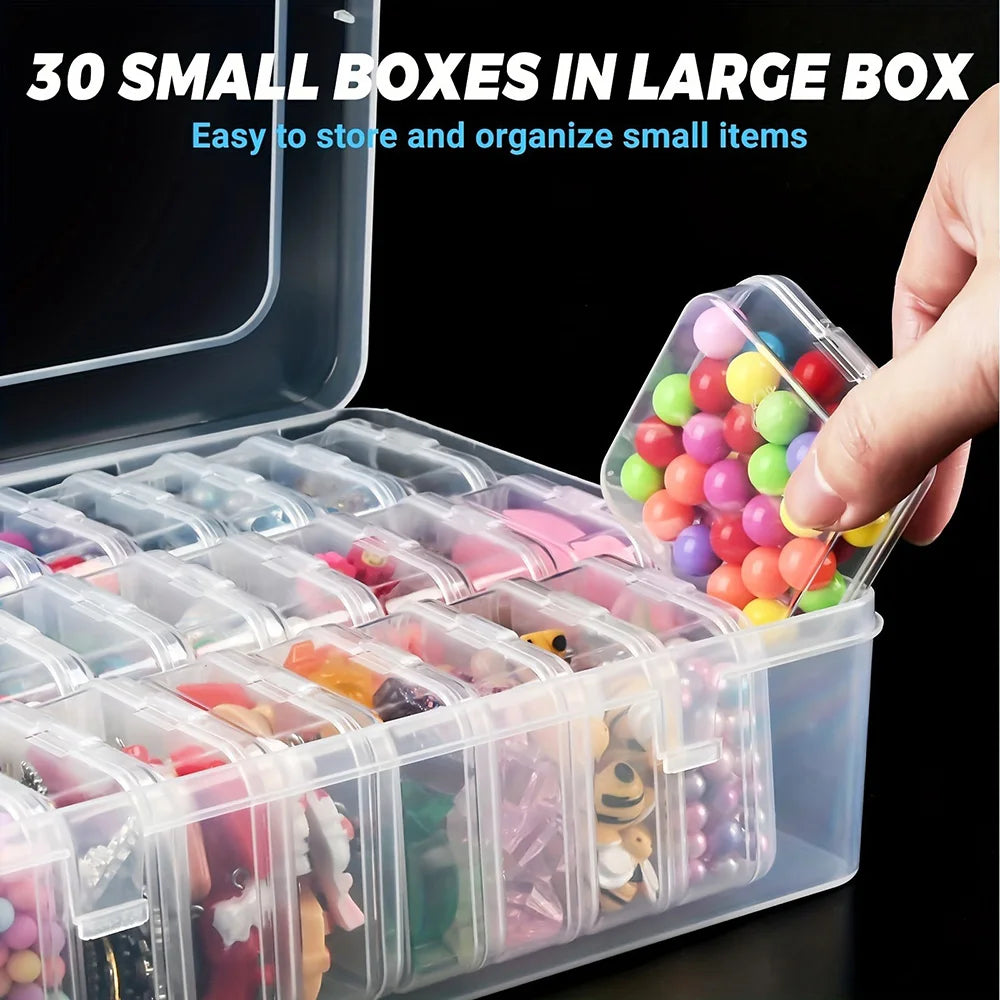 Clear Compartment Craft Storage Box