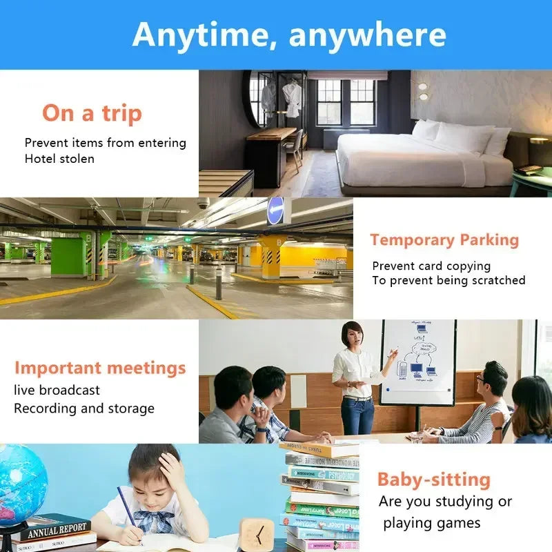 1080P High Definition Wireless WiFi Mini Camera Indoor Night Vision Motion Detection Remote Monitoring Thin Security Camera