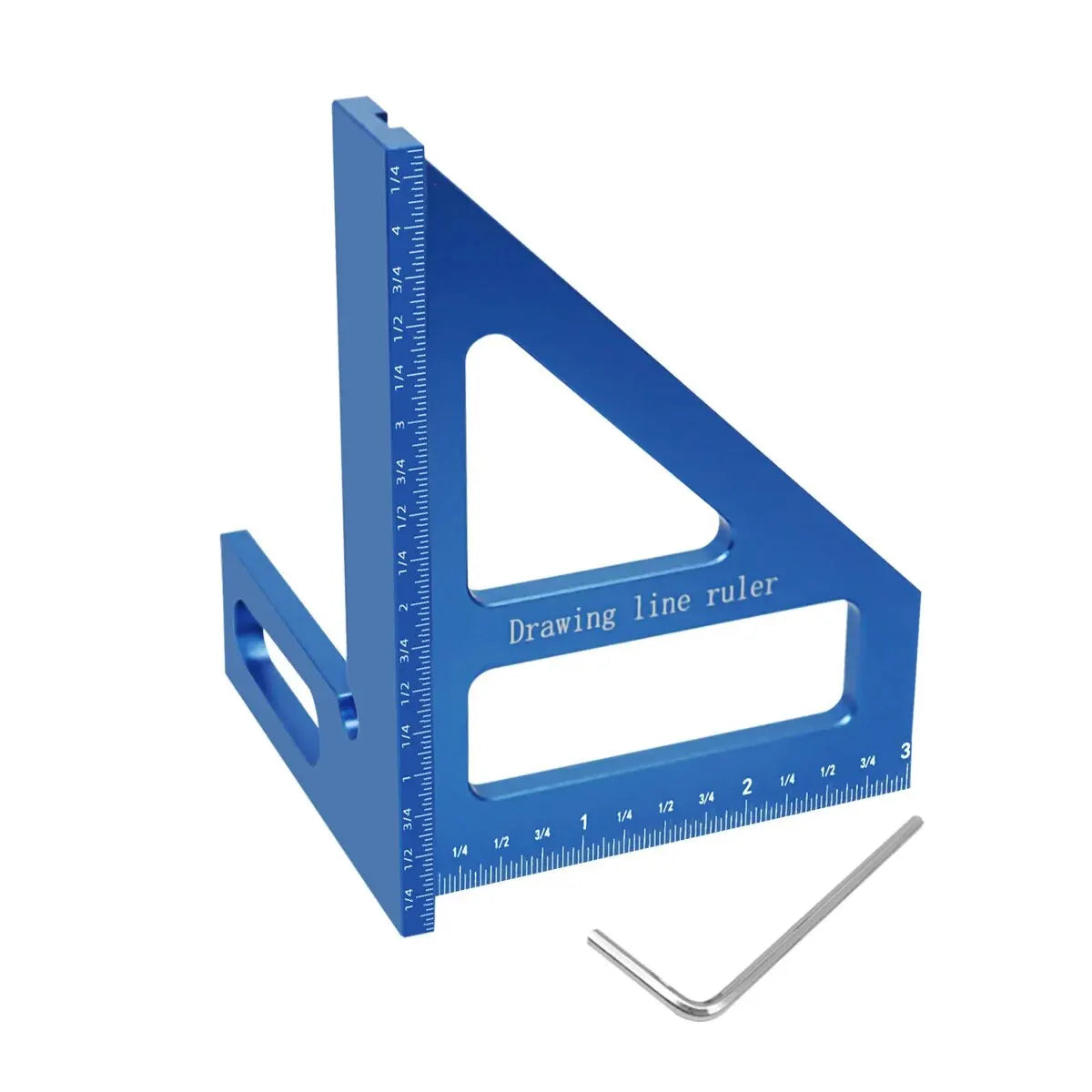 3D Woodworking Square, 45°/90°, Metric or Inch Options