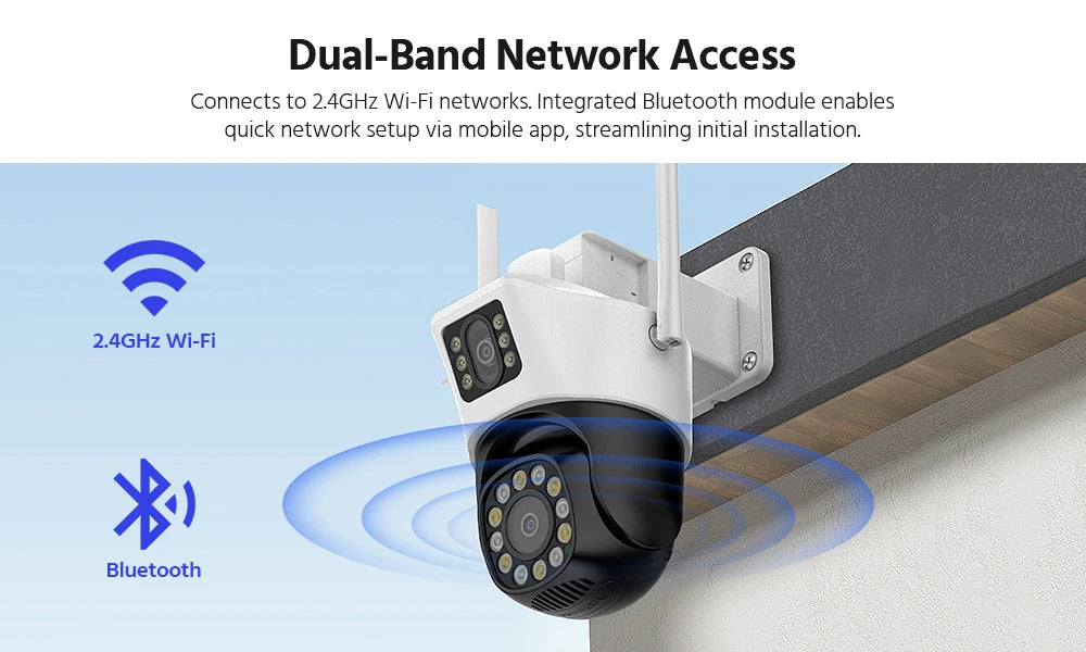 ANNKE 6MP Dual-Lens Outdoor WiFi PT Security Camera