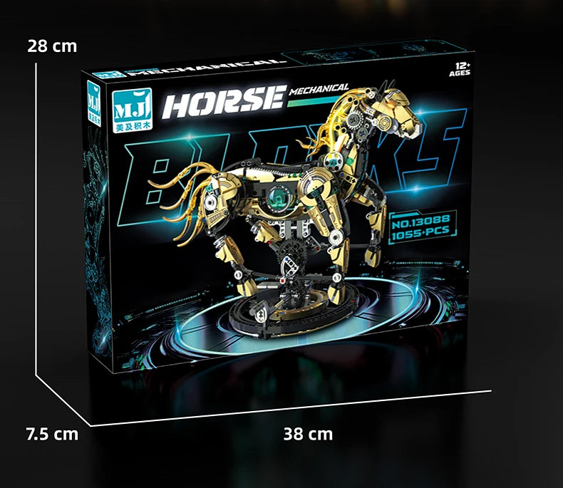 Mechanical Horse Building Kit - 1055 Pieces