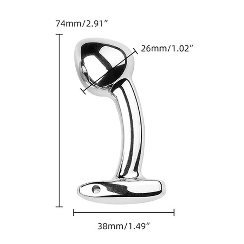 Small Size Metal Anal Beads Butt Plug Mini Rainbow Rose gold Butt Plug Crystal Jewelry Trainer Anal Dildo Masturbation Sex Toy 