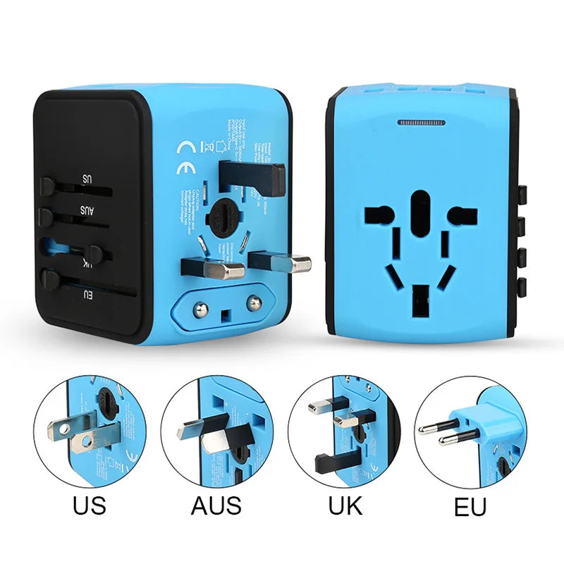 Universal Travel Adapter with USB Charging Ports