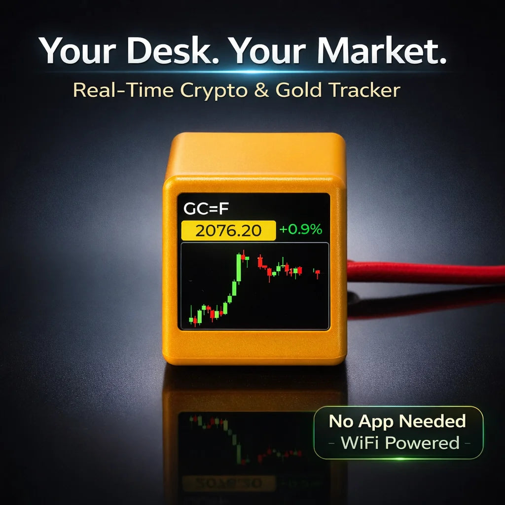 Wi-Fi Desk Clock and Online Data Display