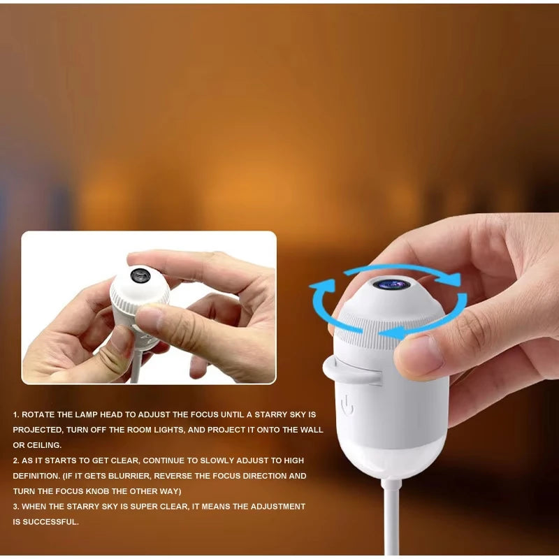 USB Stjernehimmel Projektor Natlys
