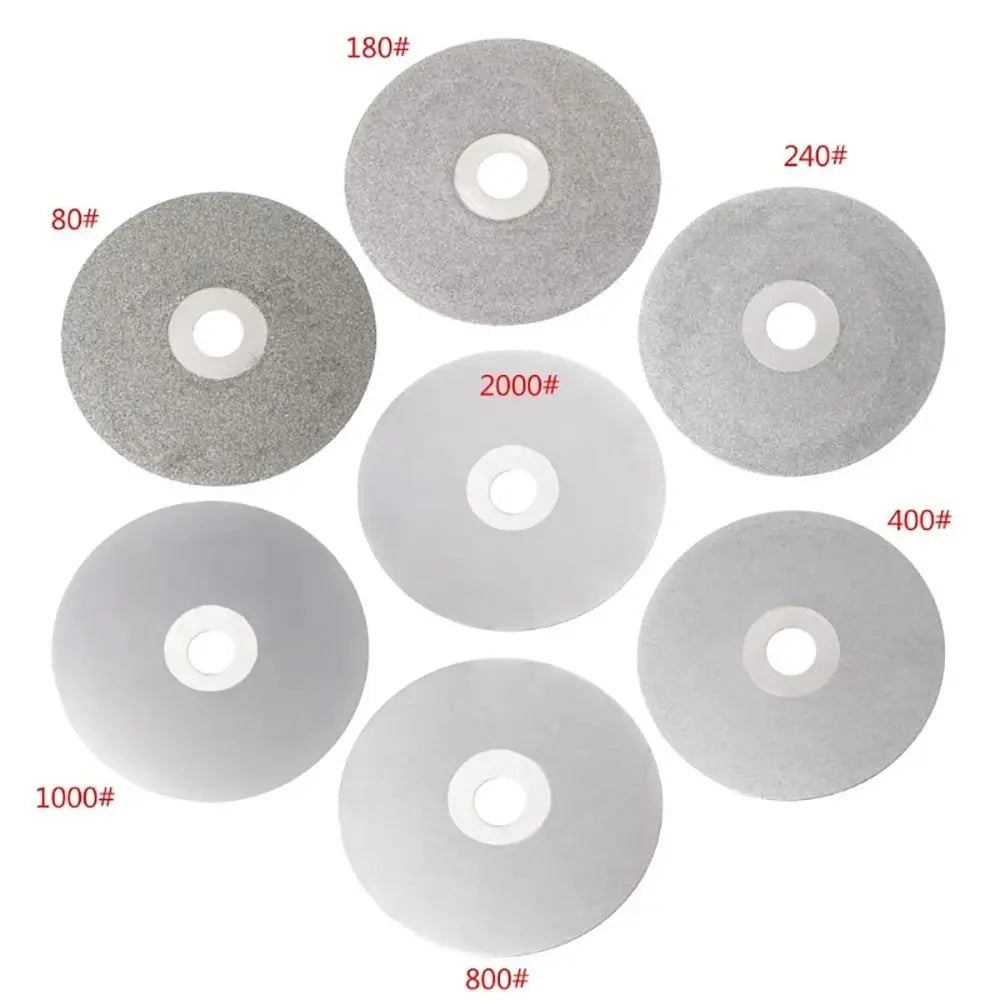 1Pcs Diamond Coated Diamond Grinding Disc 4inch 100mm 80-3000Grit Grinding Wheels Abrasive Disc Woodworking Tool