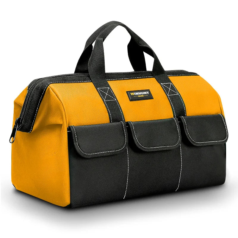 Wide-Mouth Oxford Tool Tote, Three Sizes