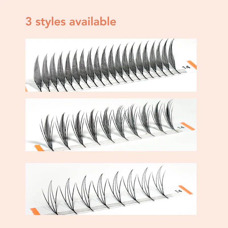 DIYDAY Comic Spire Eyelash Extension Premade Manga False Eyelashes Super Soft Light Feather-Feeling Anime Lashes for Makeup Tool 