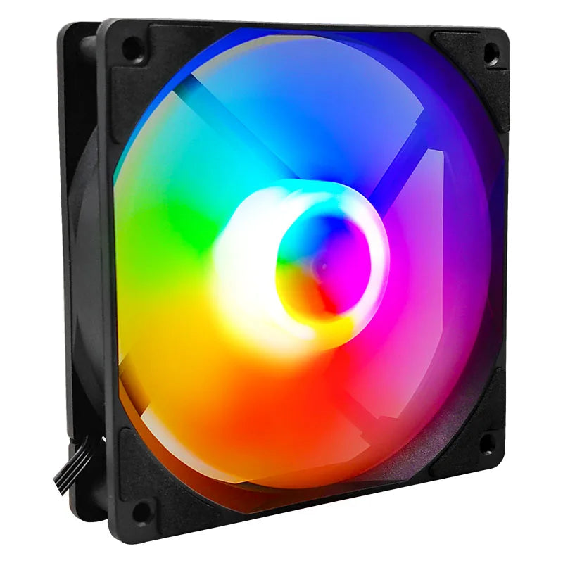 120 mm Rainbow RGB Computer Case Fan