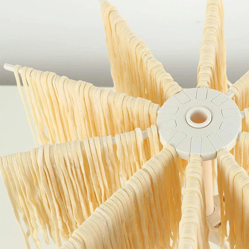 Folding 10-Arm Pasta Drying Rack