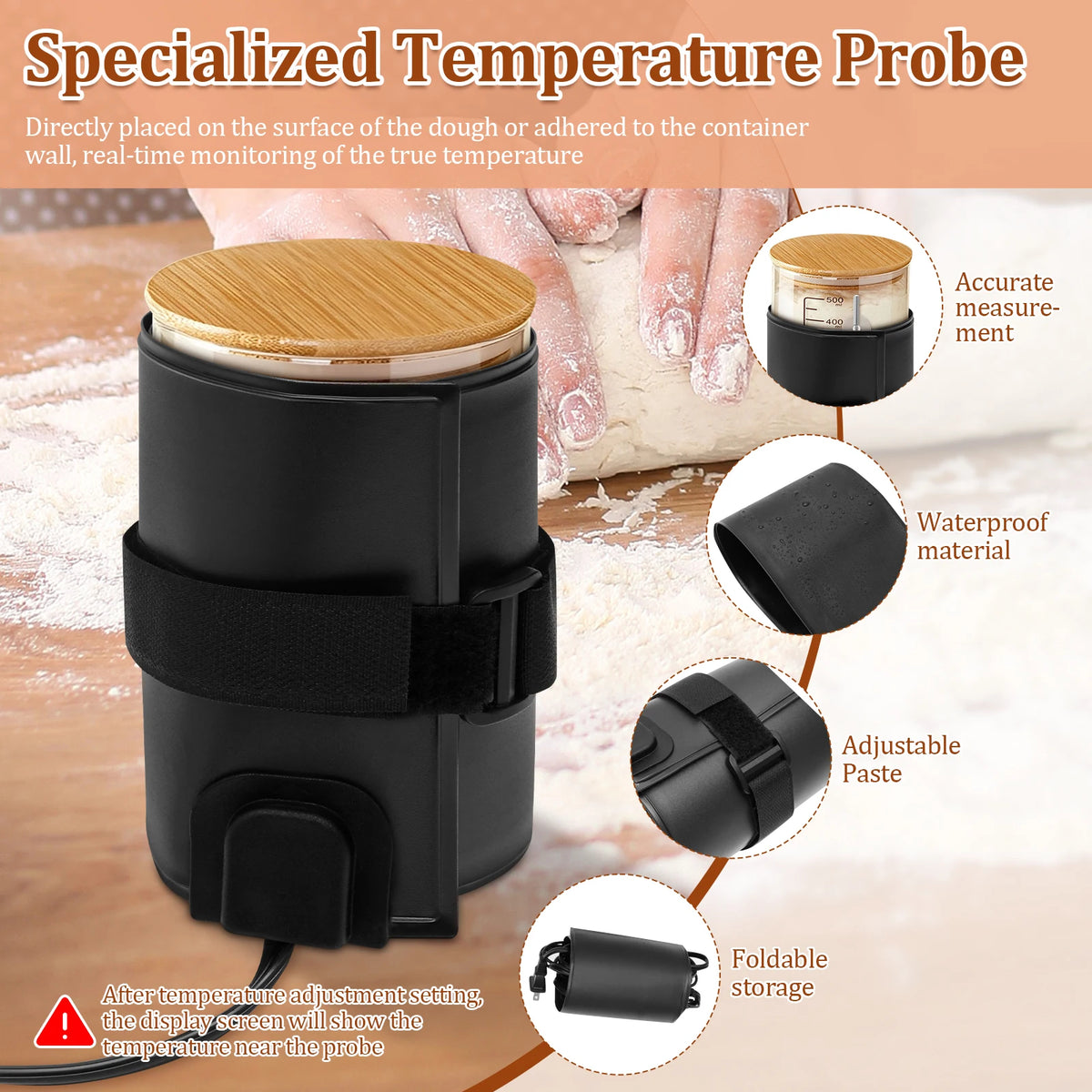 Adjustable Fermentation Jar Heating Wrap, 110 V US Plug