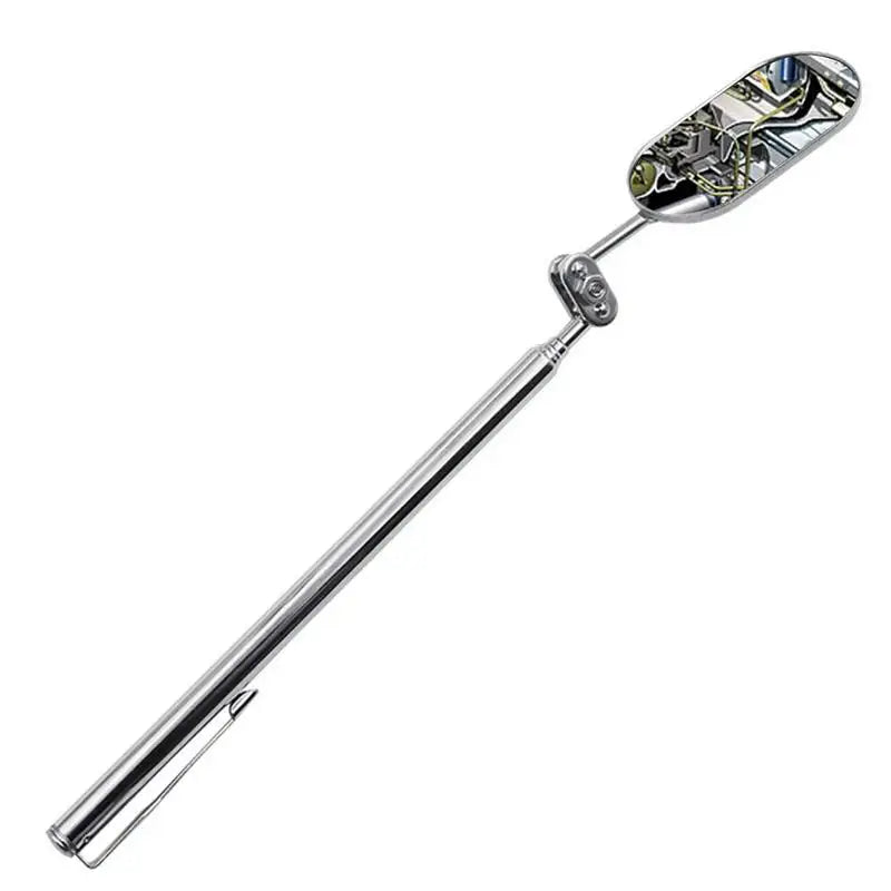 Telescopic Inspection Mirror with Adjustable Head