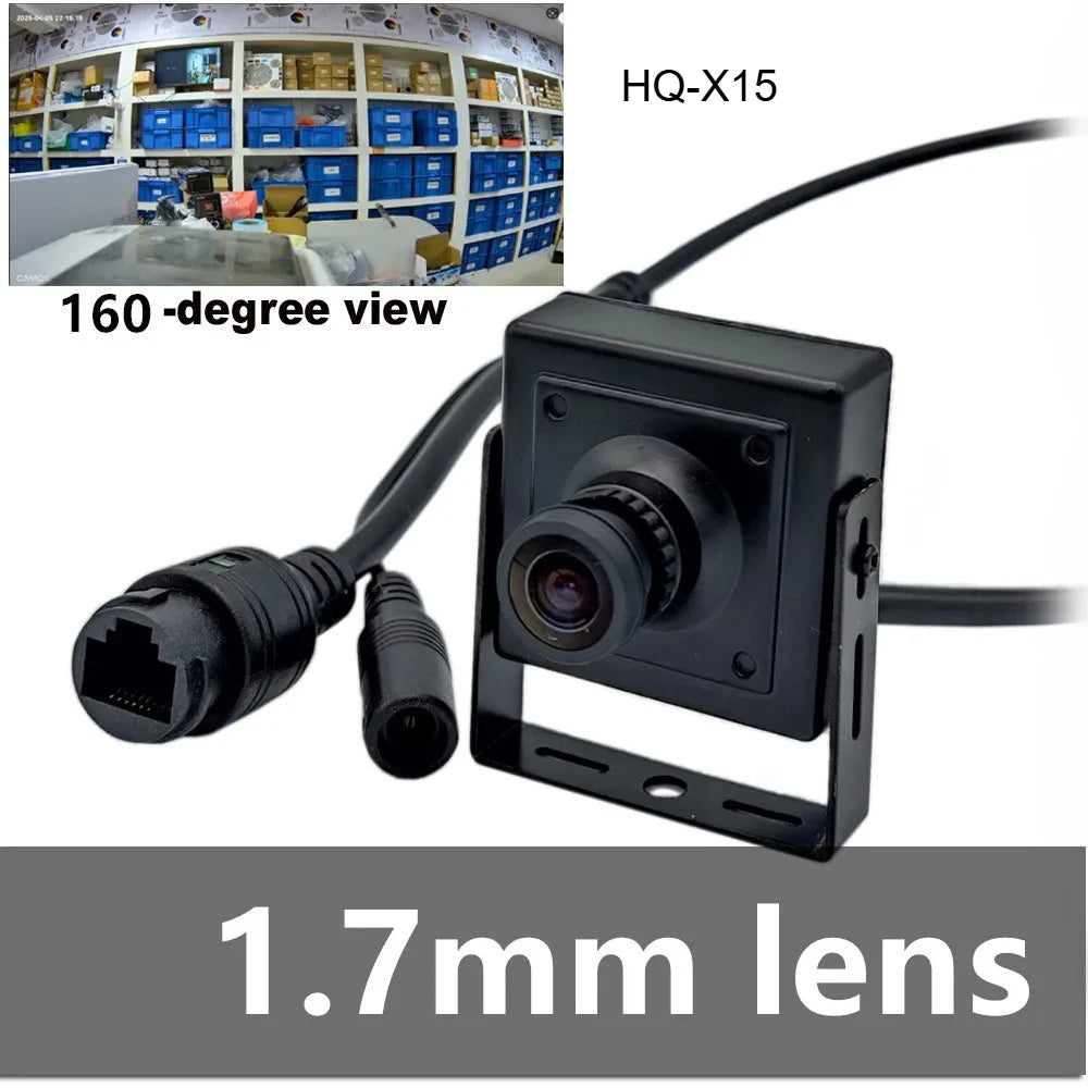 Cámara de seguridad PoE ojo de pez mini interior 5MP