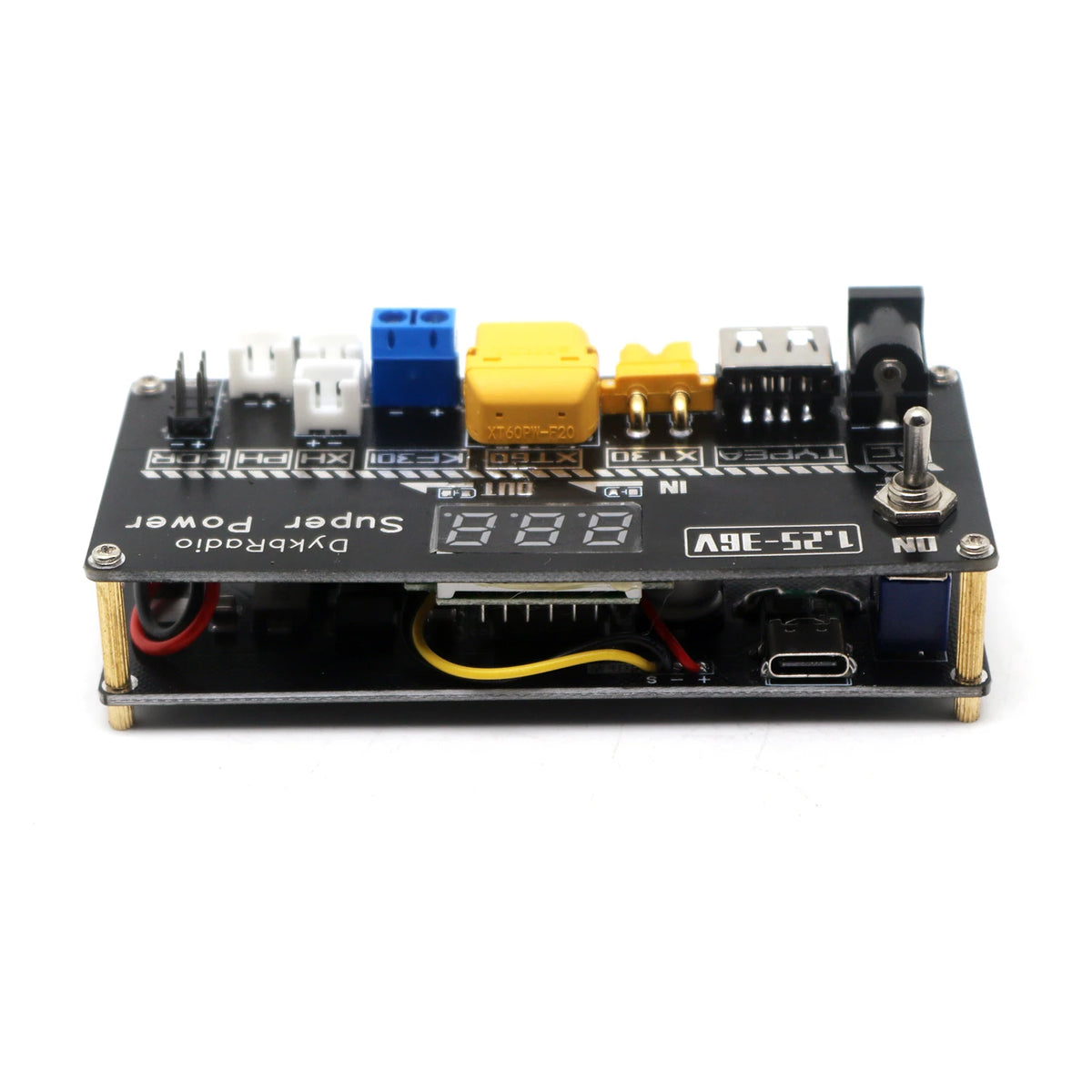 Verstelbare DC Buck-Boost-ac power module met USB-C-ingang