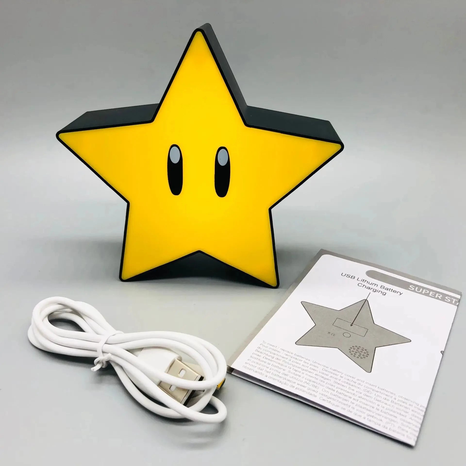 Super Star Light Figure Led Music Night Light Sound Usb Charging Desk Lamp For Gifts Xmas Toys 
