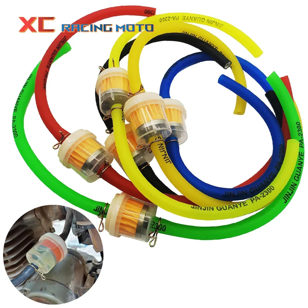 Scooter Motorcycle Moped Scooter Dirt Bike Universal 6mm ATV Fuel Filter Motorcycle Gasoline Gas Fuel Gasoline Oil Filter 