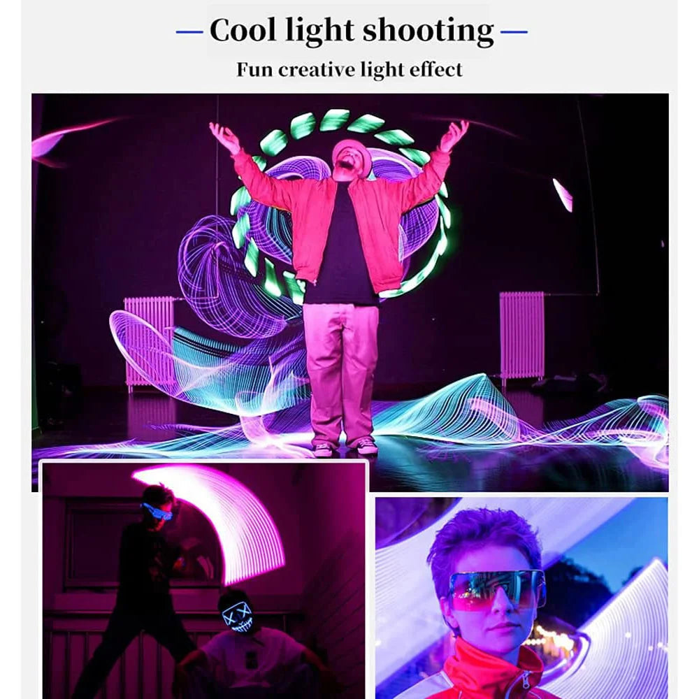 20"50cm Handheld Light Wand RGB LED Video Light Tube Light Photography Light Stick With Dimming Rechargeable Battery With Tripod 