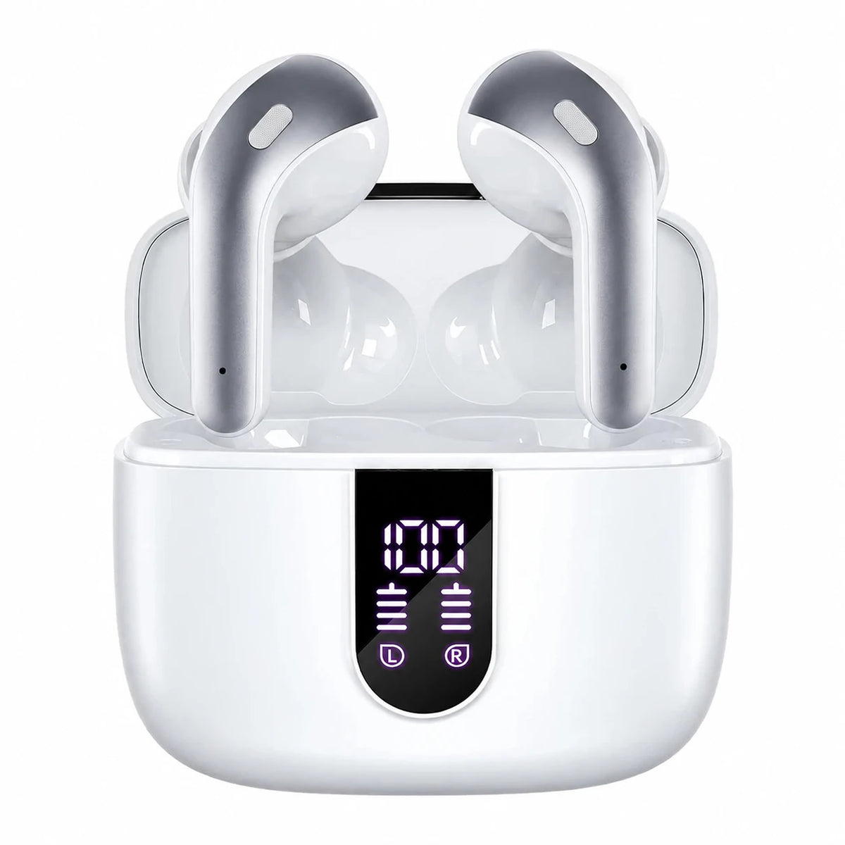 Wireless earbuds and charging case