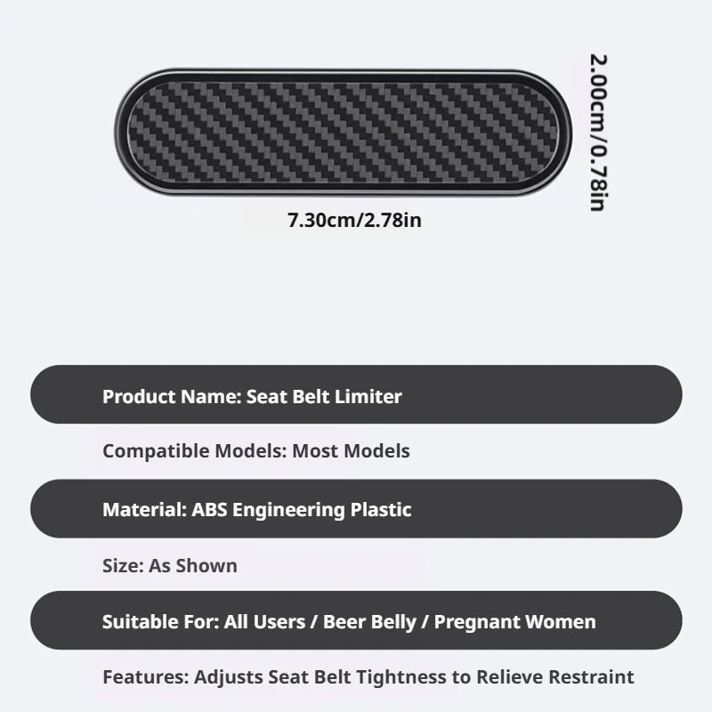 SEAMETAL Car Seat Belt Fastener Clip Flexible Adjustable Seat Belt Adjuster Universal Safty Belt Buckle