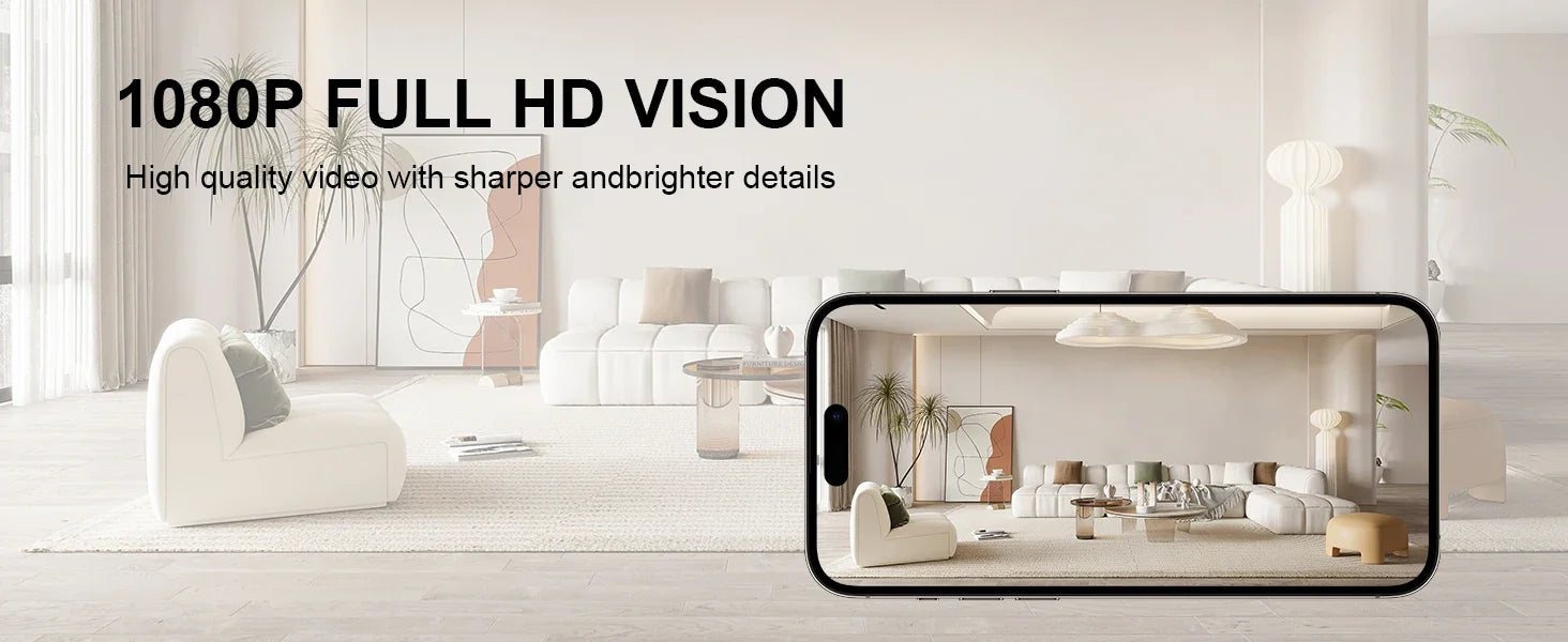Full HD 1080P Mini Wifi Camera Clock Night Vision Wireless Control IR View Camcorder Home Surveillance Monitor Video Monitor Cam