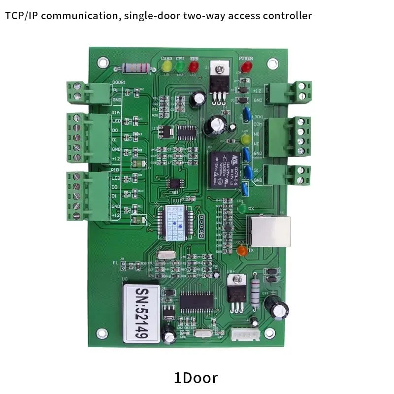 TCP/IP Access Control Board - One, Two or Four Doors
