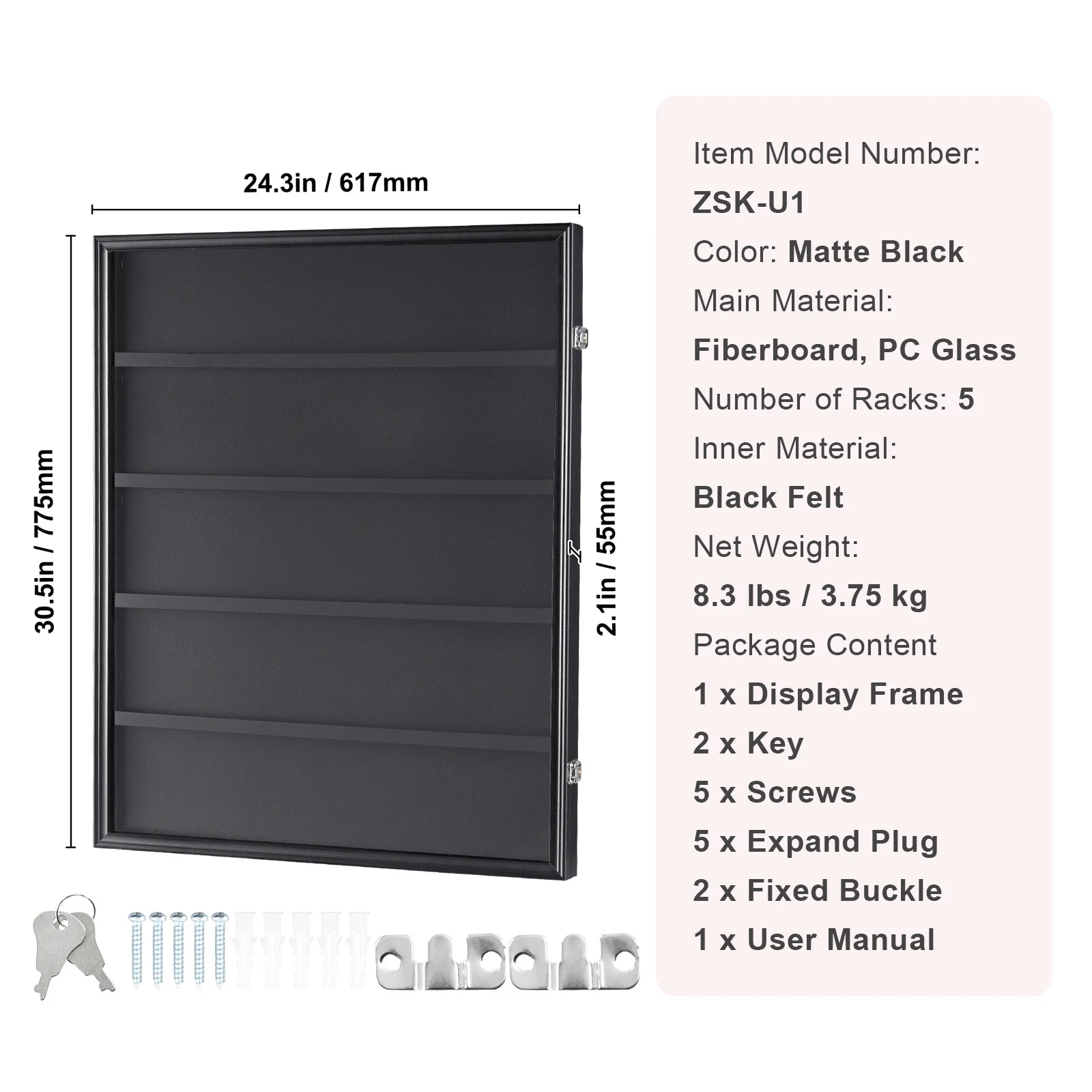 Jersey Display Frame Case Lockable Shadow Box with UV Protection