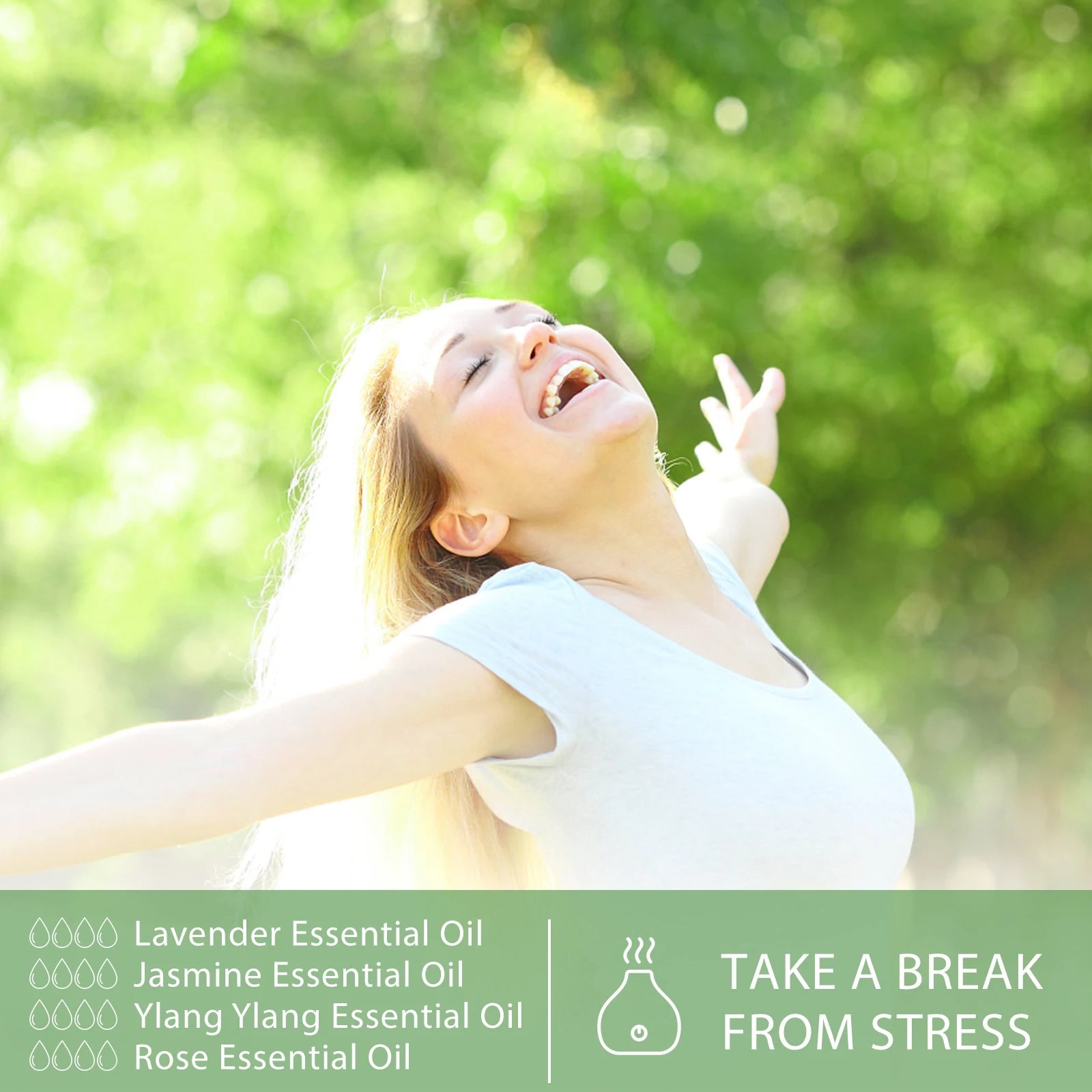 PHATOIL 100ml Eucalyptus Essential Oil For Skin Lavender Vanilla Jasmine Lemon Bergamot Aroma Oil for Aromatherapy Candle Making 