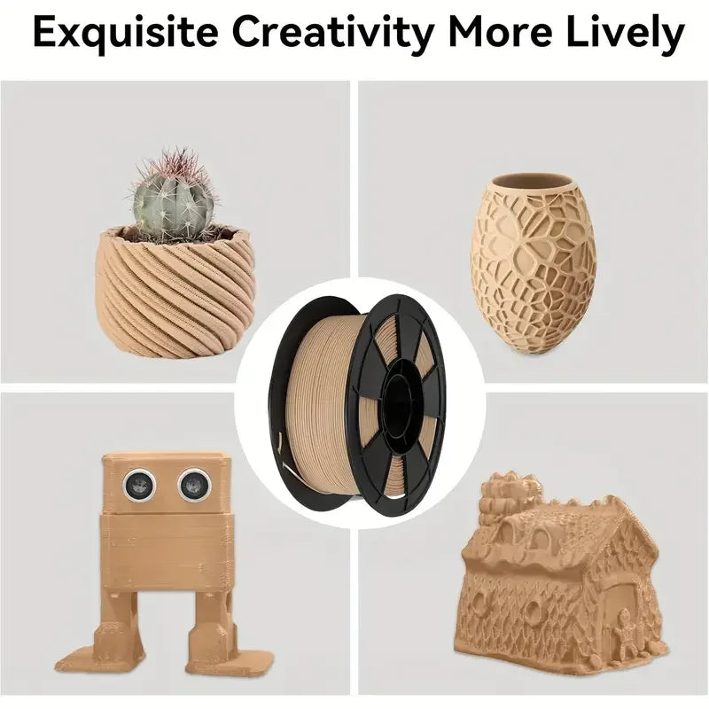 PLA 3D Printer Filament 1.75 mm, Wood Colour, 250 g